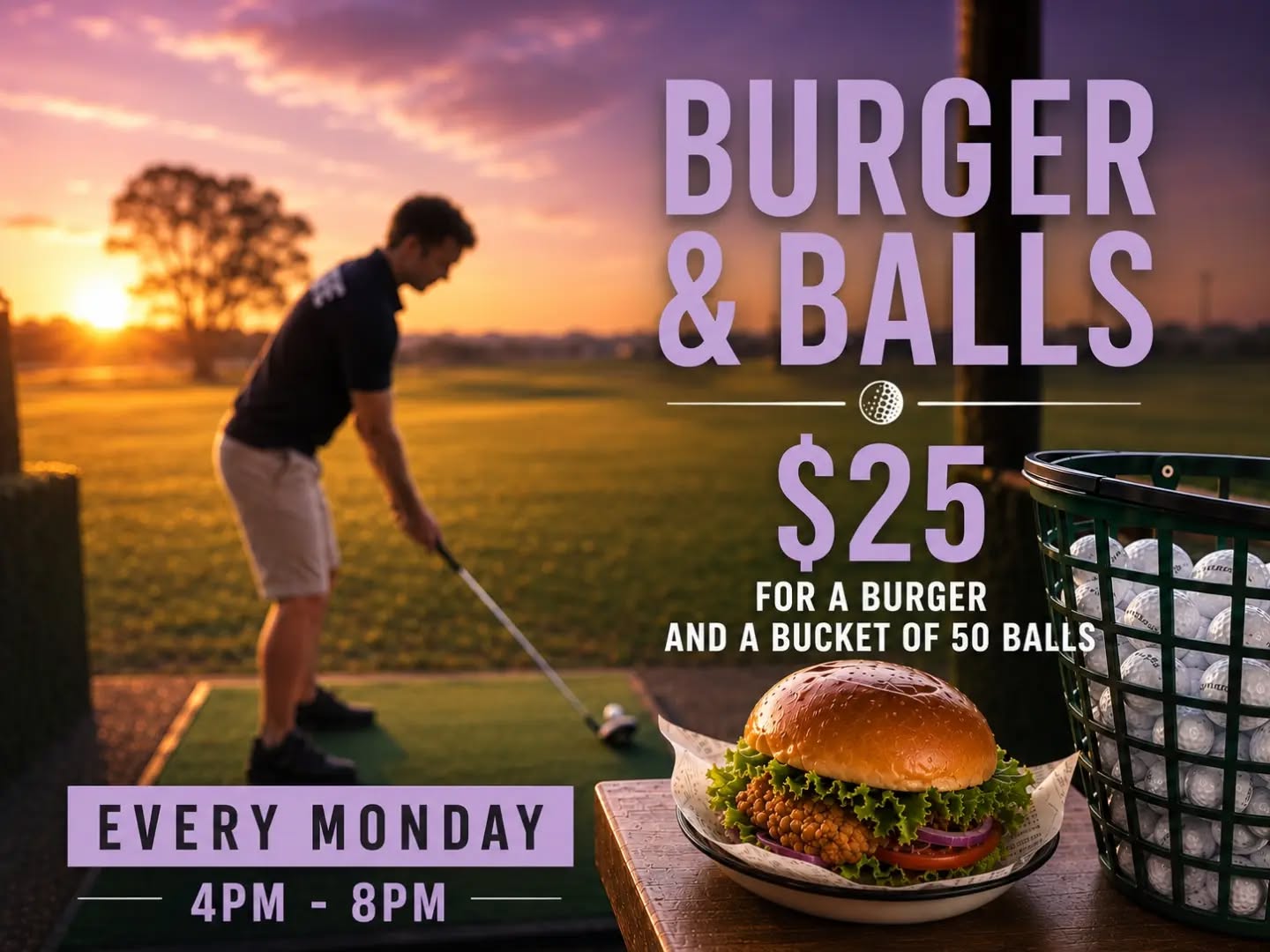 Monday Burgers and Balls for only $25 at the Iron Yard