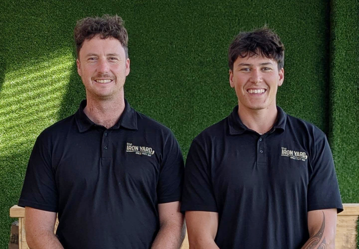 The Iron Yard coaches ... Keiran Brook and Jacob Horton
